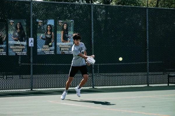 tennis player action
